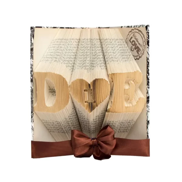 Könyvszobor Monogram DE