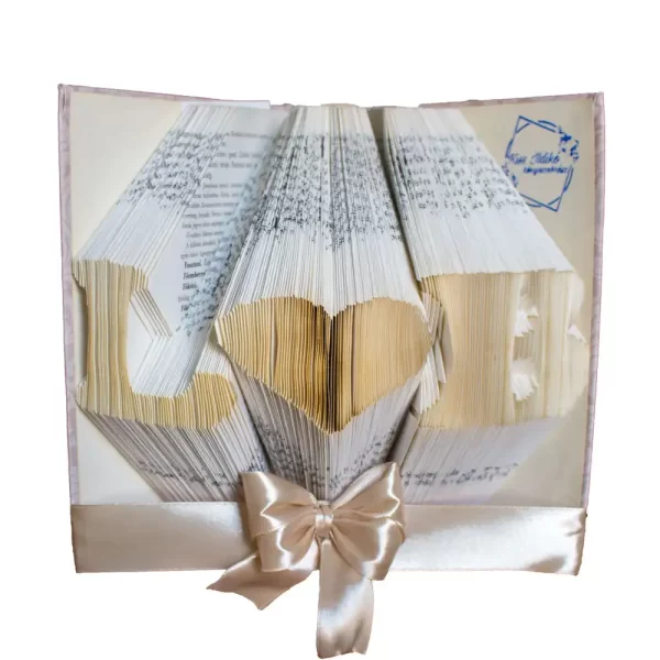 Könyvszobor Monogram LB